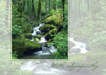 By The Stream Sympathy Cards