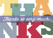 Grand Thanks Thank You Cards